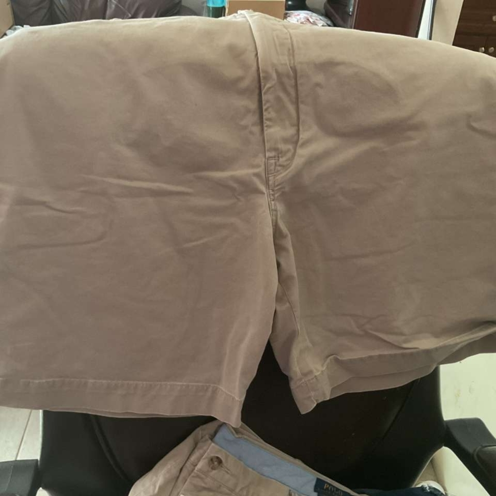 Polo by Ralph Lauren Tan Flat Front Shorts